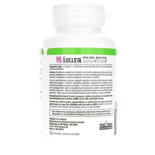 Turmeric & Bromelain 450 Mg, NF